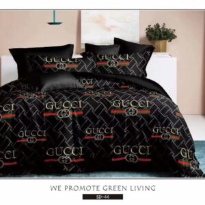 GUCCI Luxury Bedcover Set - Black Color