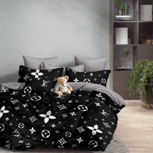 Louis Vuitton Luxury Bedcover Set - Black Night